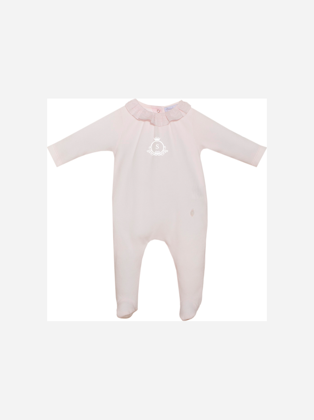 Babygrow rosa com volantes