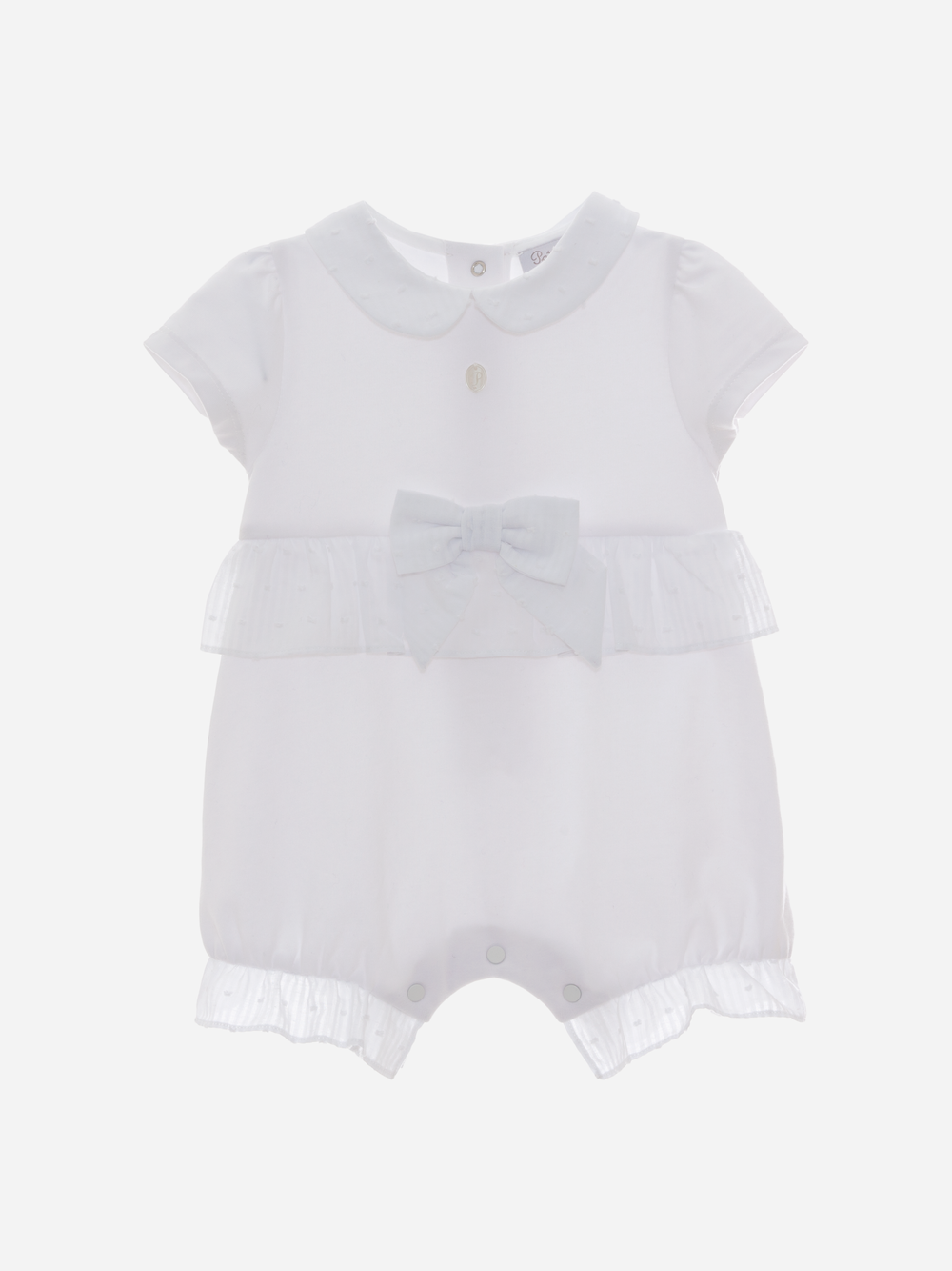 White Jersey Romper
