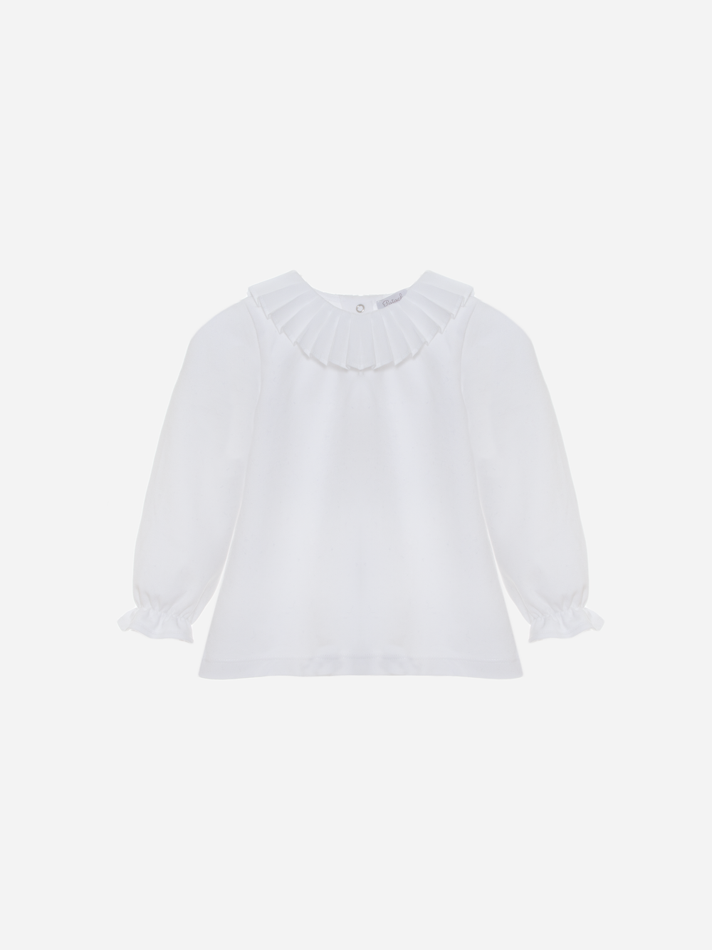 White jersey blouse