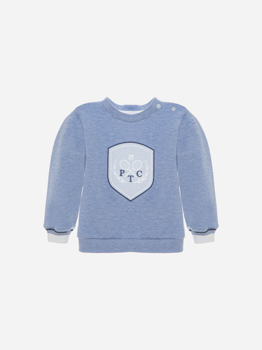 Indigo Blue emblem polo