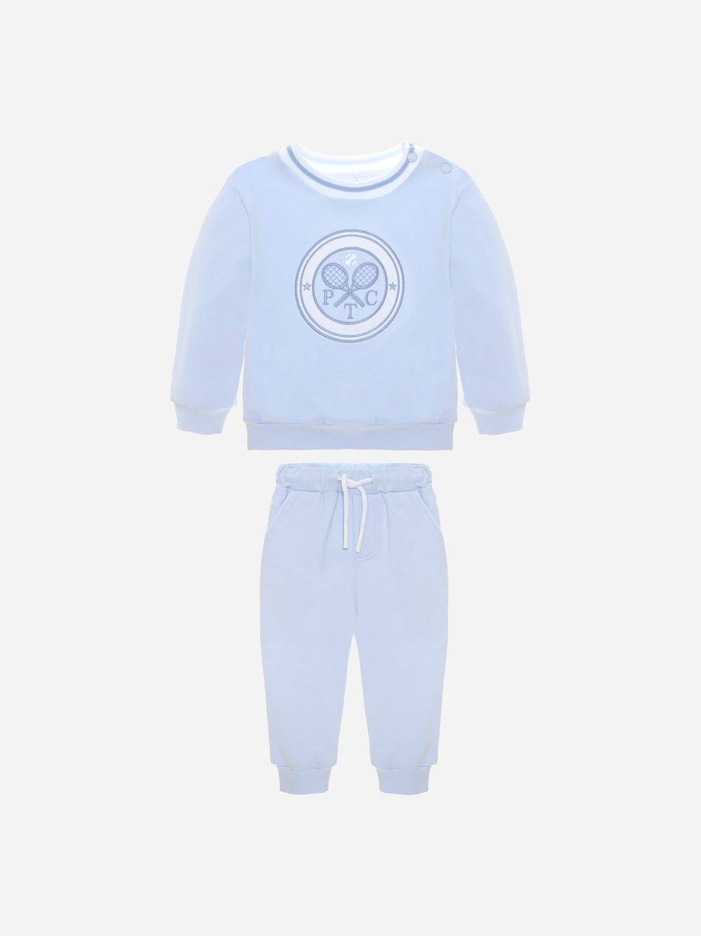 Blue cotton fleece set