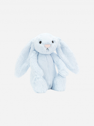 Soft blue teddy bear plush