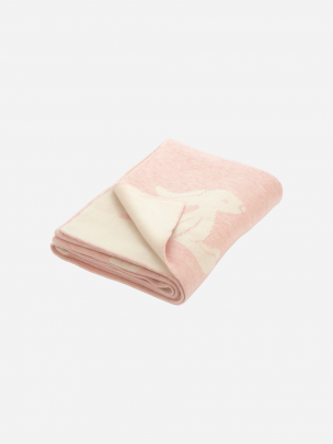 Pink blanket with a little bunny
