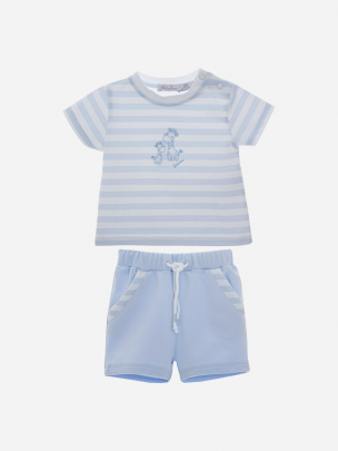 Blue and Stripes Jersey Set