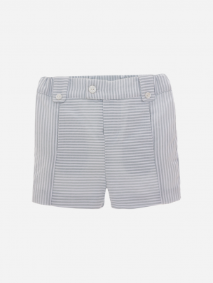 Grey Stripes Shorts