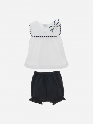 White and Navy Set