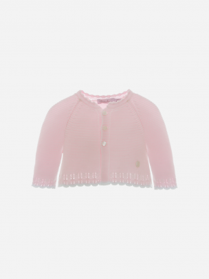 Pink knitted coat