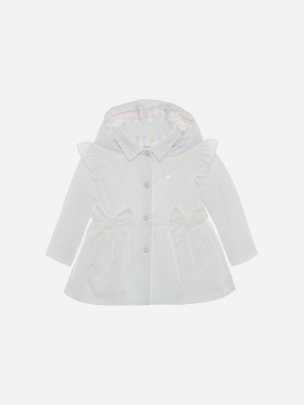 White Microfibre Coat