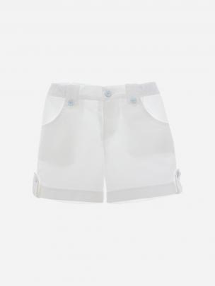 White Twill Shorts