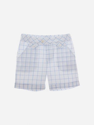 Blue Check Shorts