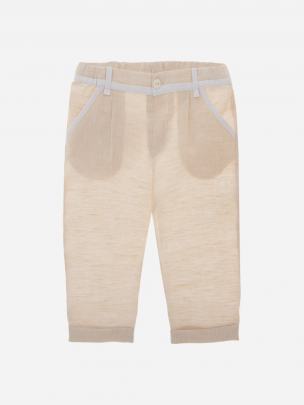 Beige Linen Pants