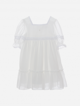Off White Chiffon Dress