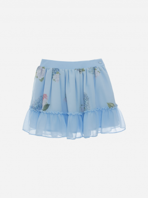 Floral Chiffon Skirt