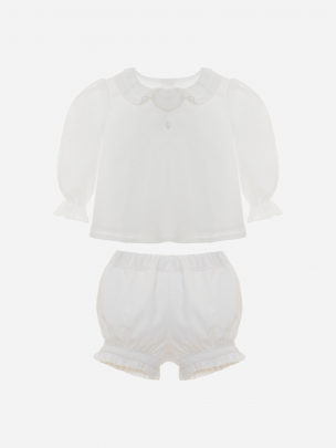 White Corduroy Set