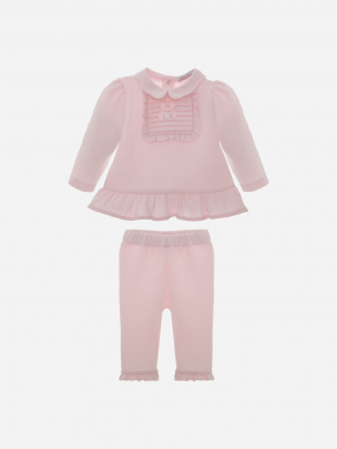 Pink Cotton Jersey Set 