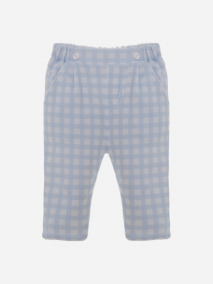 Blue Vichy Knit Pants 