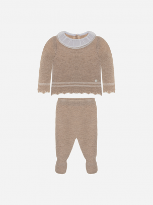 Beige Knit Set 