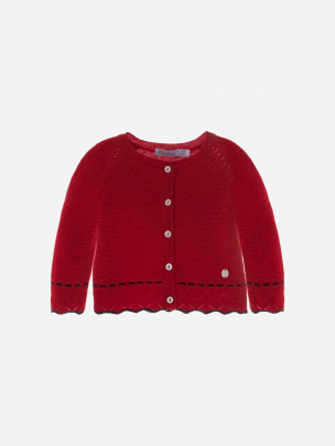 Red Knit Cardy 