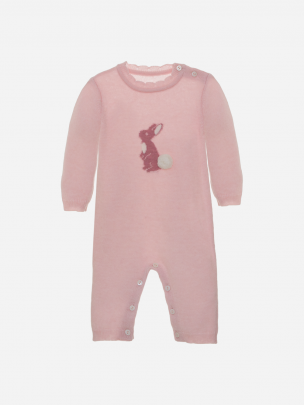 Blue Knit Babygrow 