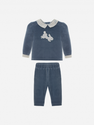Dark Blue Jersey Set 