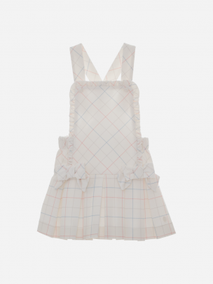 White Check Corduroy Skirt
