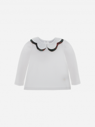 White Jersey Blouse 
