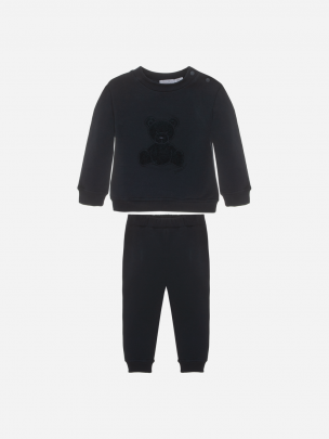 Pink Cotton Fleece Tracksuit 