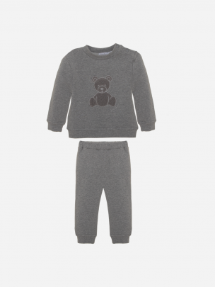 Pink Cotton Fleece Tracksuit 