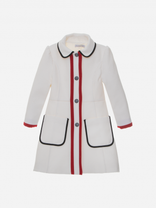  White flannel coat