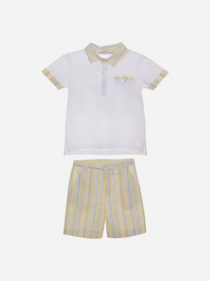 Set of yellow striped shorts