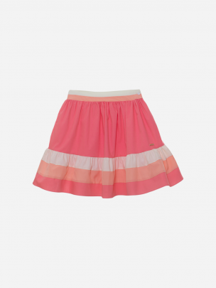 Kids girl coral stripes skirt