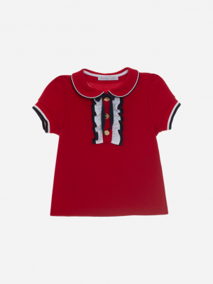 Girls Cruise Red Polo