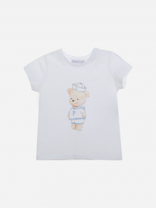 T-Shirt com print exclusivo urso marinheiro