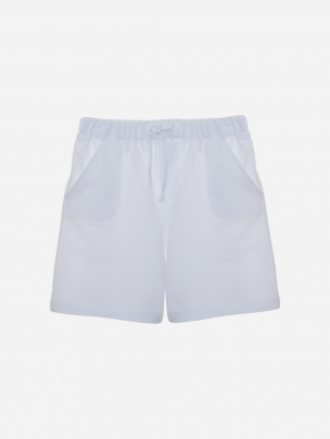 Calções de menino de jersey branco