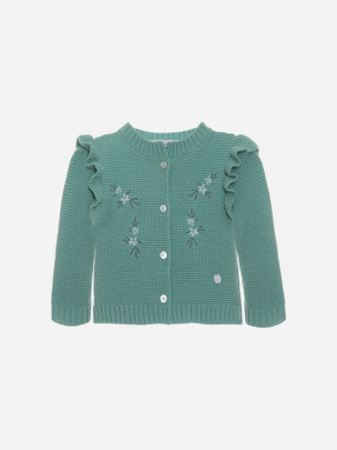 Sage green knit cardy