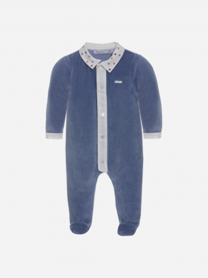 Babygrow em laminado Azul índigo
