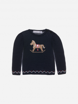 Navy Blue knit sweater