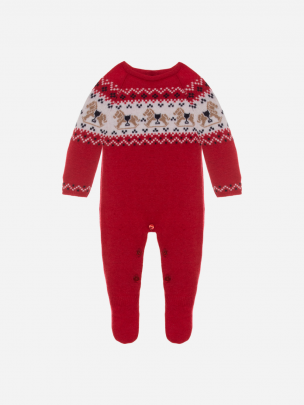 Babygrow em malha vermelho
