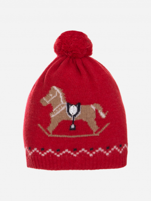Red knit hat