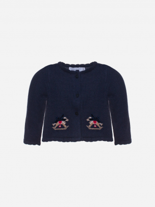 Navy Blue knit cardy