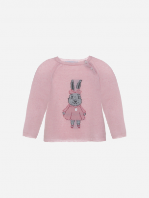 Pale pink knit sweater