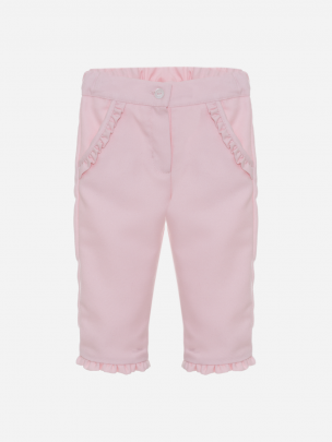 Pink flannel trousers