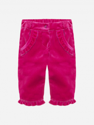 Fuchsia Rose flannel trousers