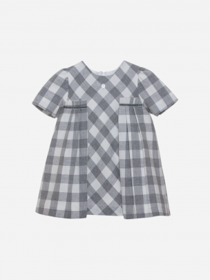 Gray check dress