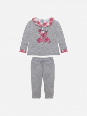 Gray check bear set