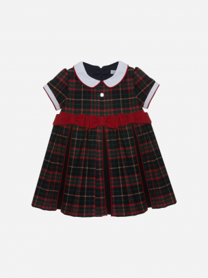Tartan twill dress