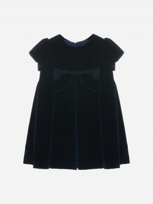 Navy Blue velvet dress