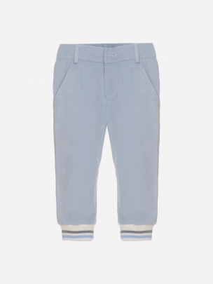 Sporty blue corduroy pants
