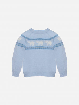 Pale blue knit sweater
