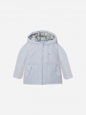 Pale blue microfibre jacket